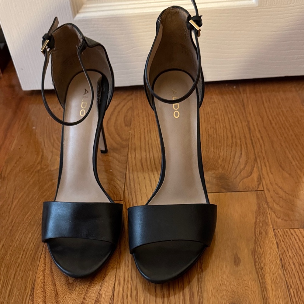 ALDO Black Strappy Heels